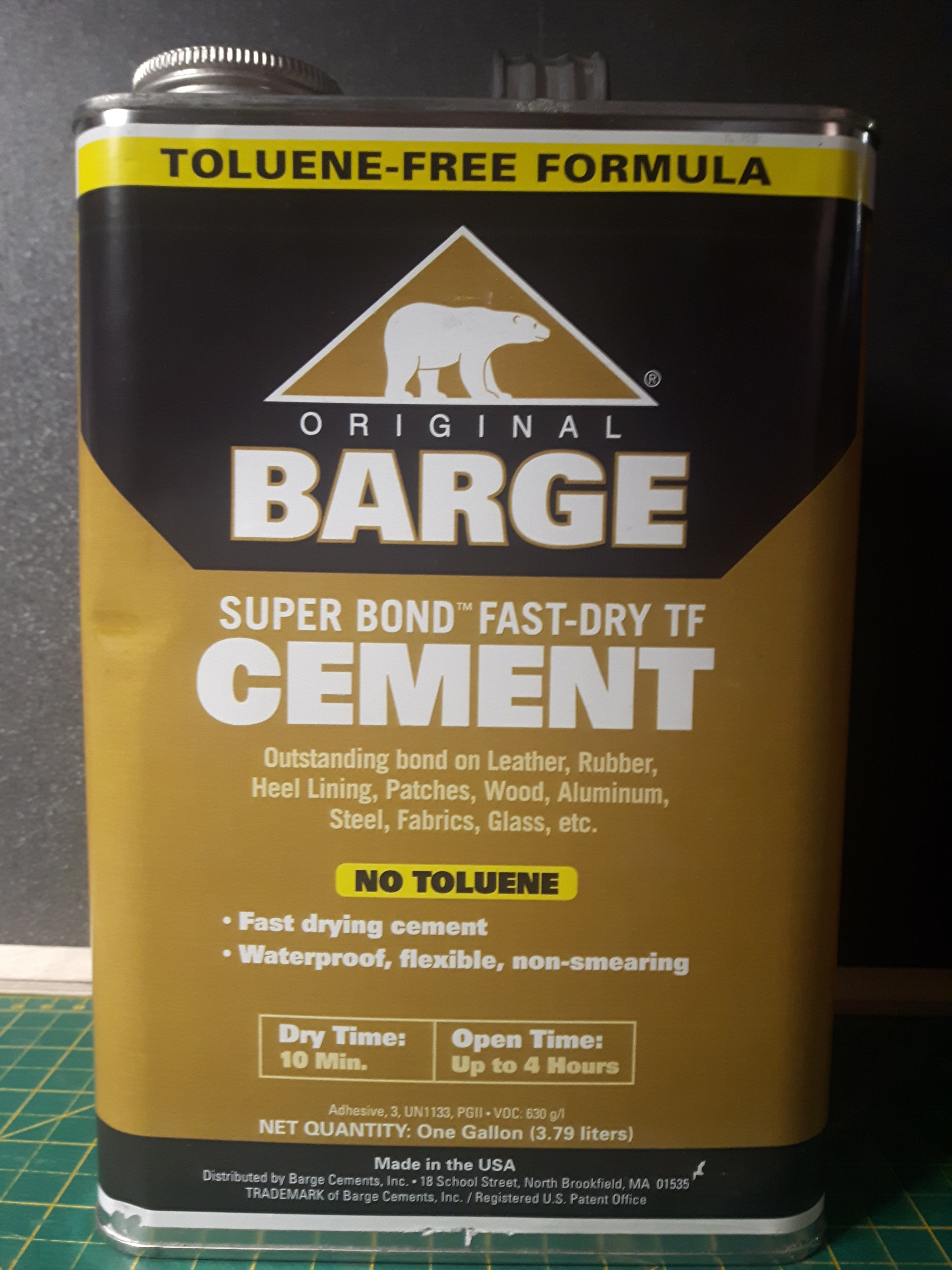 Barge Cement SuperSpeed - 1 Gallon Toluene Free